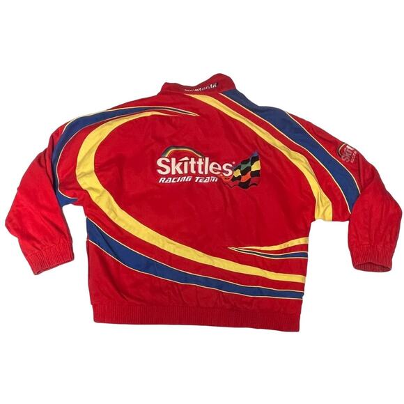 Vintage Skittles Racing Team Jacket Ernie Irvan #36 Track Gear Size XXL - Picture 3 of 16